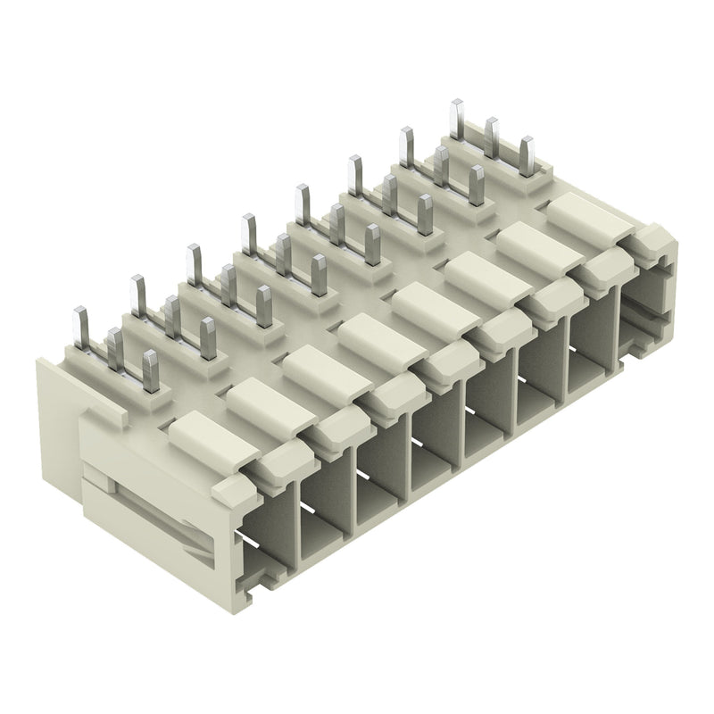 WAGO GmbH & Co. KG - Leiterplattensteckverbinder THT-Stiftleiste 831-3648 abgewinkelt,lgr − 12 Stück