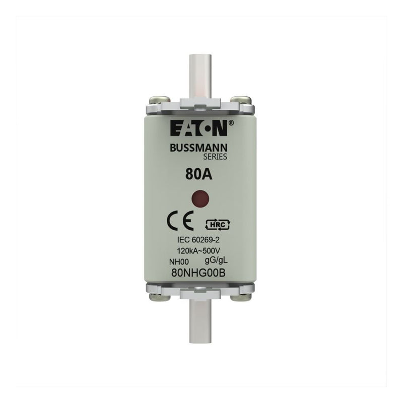 Eaton - Messersicherung Sicherungseinsatz Nieders. 0NH-SICHER#80NHG00B 80A AC 500V 120kA − 3 Stück