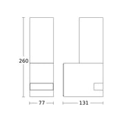 Steinel - Decken-/Wandleuchte Sensor-LED-Außenleuchte L 605 S ANT 3000K 131 x 78 x 260 mm