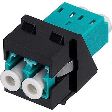 Rutenbeck - LWL-Kupplung LC-D Keystone Modul KMK-LC-D OM3 aqua sw MM, OM3 aqua, sw
