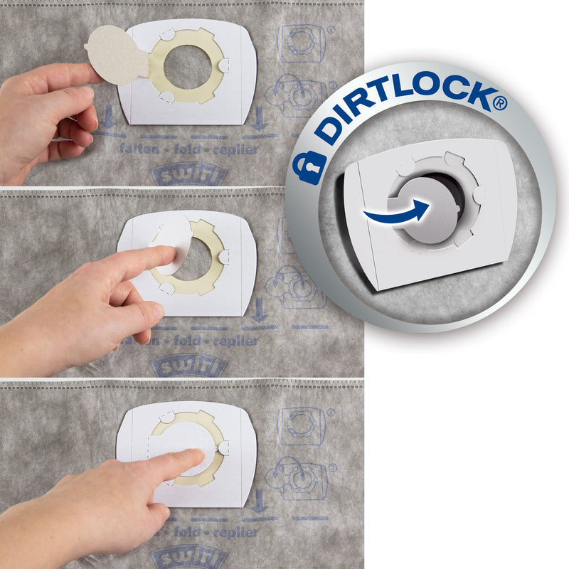 Swirl - Zubehör/Ersatzteile für Bodenpflege Staubbeutel Nass/Trocken KA 3.0 (VE3) für Kärcher/Shop-Vac