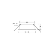 Brumberg Leuchten - Downlight/Strahler/Flutlicht Einbaumodul quadratisch 45011180 strukturschwarz