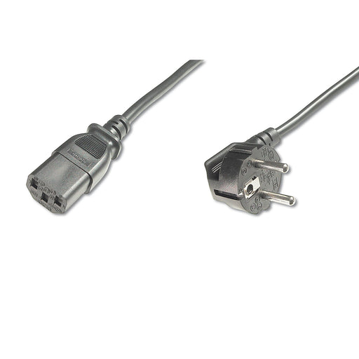 DIGITUS - Netzanschlussleitung Netzanschlusskabel AK-440100-018-S CEE7/7(Typ-F)90°gew
