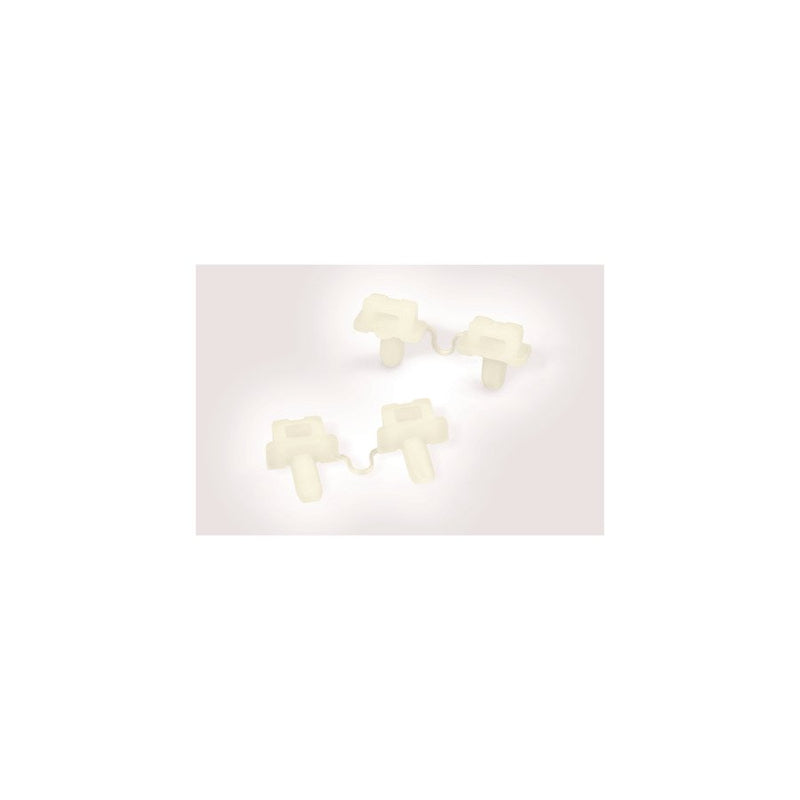 HellermannTyton - Befestigungssockel und -element für Kabelbinder Keilsockel TY5K5 PA66HS NA 100 18x17,8mm − 100 Stück