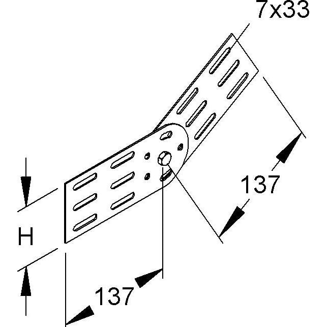 Niedax - Verbinder für Kabeltragsystem Gelenk RGV 85