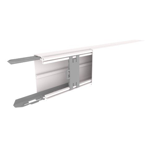 Unex - Leitungsführungskanal Installationskanal 73072-2 rws RAL9010 40x90 − 24 Meter