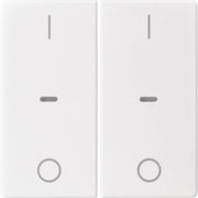 Berker - Abdeckung/Bedienelement für Installationsschalterprogramme Abdeckung Tastsensor-Modul 80962329 2-fach polarweiß