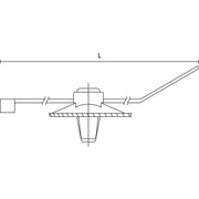 HellermannTyton - Kabelbinder Befestigungsbinder T50RSFT6,5 2-teilig − 500 Stück