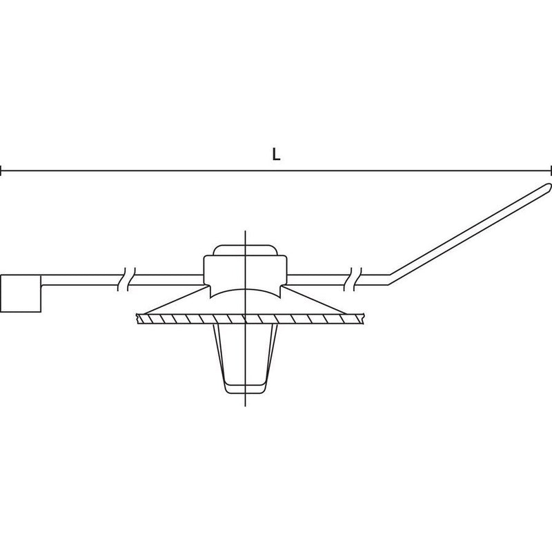HellermannTyton - Kabelbinder Befestigungsbinder T50RSFT6,5 2-teilig − 500 Stück