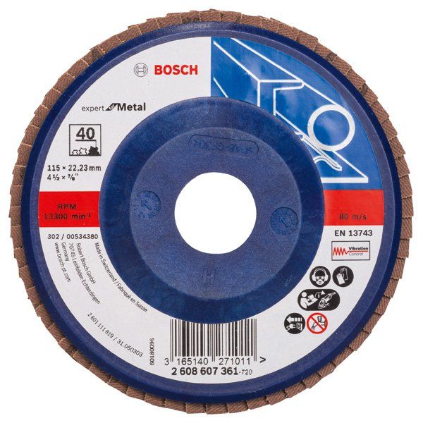 Bosch - Trenn-/Schleifscheibe Fächerschleifscheibe X551 2608607361 Expert for Metal