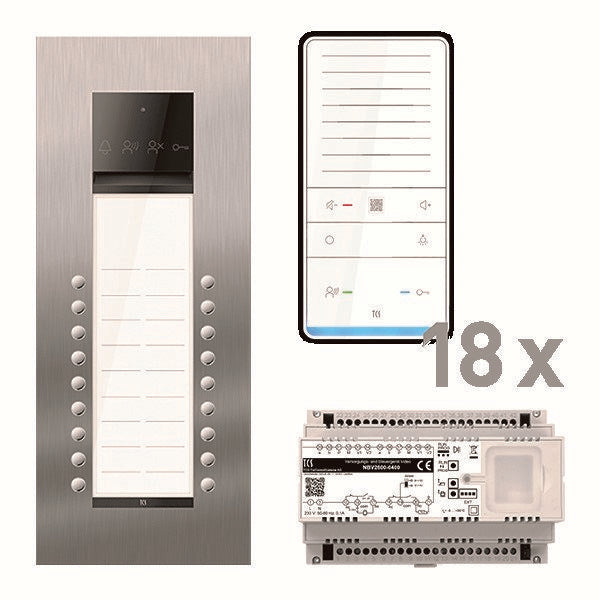 TCS Tür Control - Türsprech-Set audio:pack ASU600218 PAUF182/006 ISW6031 18WE UP