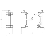 Kaiser - Zubehör/Ersatzteile für Dose/Gehäuse für Montage in der Wand/Decke Aufstockelement 1261-10 Druckkn. 10-50mm − 50 Stück
