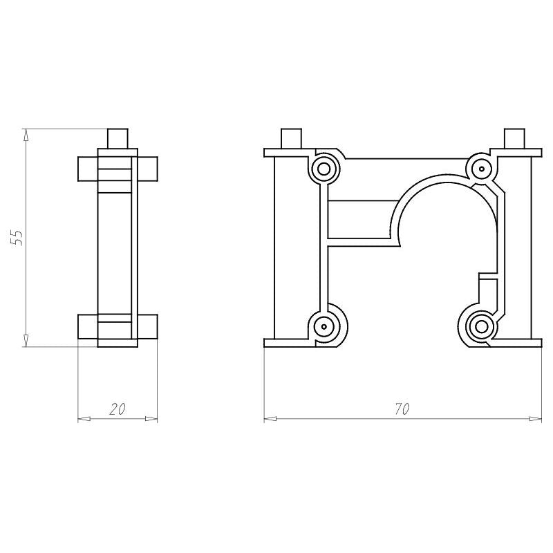 Kaiser - Zubehör/Ersatzteile für Dose/Gehäuse für Montage in der Wand/Decke Aufstockelement 1261-10 Druckkn. 10-50mm − 50 Stück