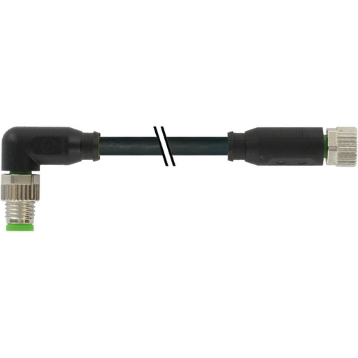 Murrelektronik - Konfektioniertes Sensor-Aktor-Kabel M8 Stecker gewinkelt 7000-88061-6300100 auf M8 Buchse ger. − 1 Stück