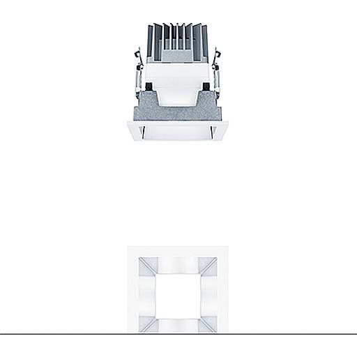 Zumtobel Group - Downlight/Strahler/Flutlicht LED - Deckeneinbauleuchte PANOS EVO #60815205 Q100H 11W840230VALWH