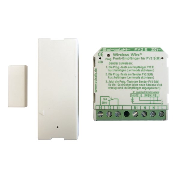 Kaiser Nienhaus - Sensor für Jalousie/Zeitschaltuhren Funk-Magnetschalter 315070 f.Zustandsüberwach