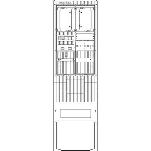 ABN - Zähler-Komplettschrank Straßenbeleuchtung SB205ZL1511 Säule 1 ZP TSG 5pol