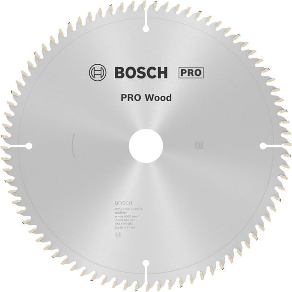 Bosch - Kreissägeblatt PRO Wood Kreissägeblatt, 2608640437 254 x 2,5 x 30 mm