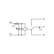 WAGO GmbH & Co. KG - Schaltrelais Relaismodul 859-308 DC 220 V,1 W,grau − 10 Stück