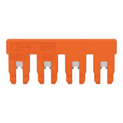 WAGO - Querverbinder/Brücker für Reihenklemme Schaltungsbrücker 4-fach 2007-8444 isoliert,orange − 10 Stück