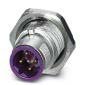 Phoenix Contact - Rundsteckverbinder, feldkonfektionierbar (Industriesteckverbinder) Einbausteckverbinder SACC-DSI-MSB#1456475 − 20 Stück