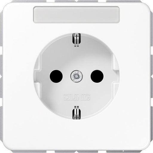 Jung - Steckdose SCHUKO-Steckdose 16A 250V CD 1520 BFNA WW mit Schriftfeld