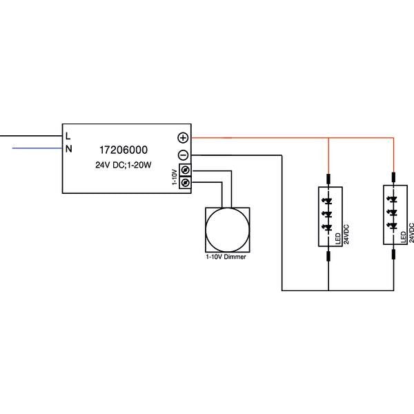 Brumberg Leuchten - LED-Betriebsgerät LED-Netzgerät 17206000 20W 24VDC ws
