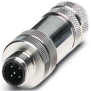 Phoenix Contact - Rundsteckverbinder, feldkonfektionierbar (Industriesteckverbinder) Sensor-Aktor-Stecker SACC #1521261 M12MSD-4CON-PG9-SH