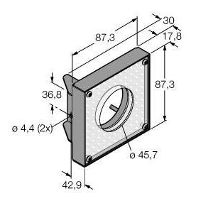 Turck - Lichttechnisches Zubehör/Ersatzteile für Leuchten Ringleuchte LEDBR80X80W Bildverarbeitung − 1 Stück