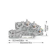 WAGO - Installations-Etagenklemme Installationsetagenklemme 2203-7545 2,5 mm² Hybrid