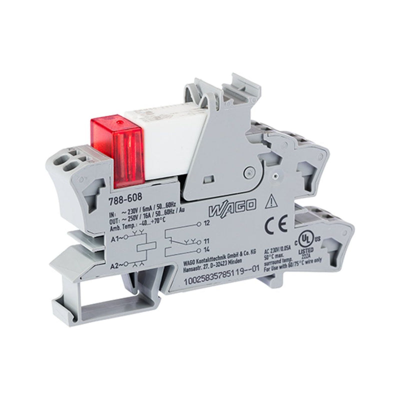 WAGO - Schaltrelais Stecksockel m.Relais 788-608 1W,230VAC − 20 Stück