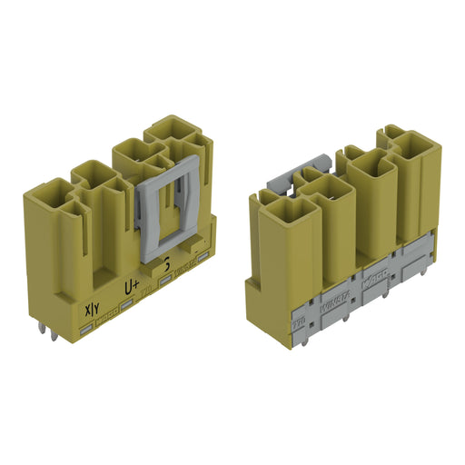 WAGO - Leiterplattensteckverbinder Stecker für Leiterplatten 770-874/071-000 4-polig,hellgrün − 50 Stück