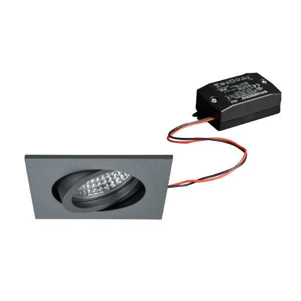 Brumberg Leuchten - Downlight/Strahler/Flutlicht LED-Einbaustrahler 230V 38144643 3000K, titan