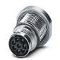 Phoenix Contact - Rundsteckverbinder, feldkonfektionierbar (Industriesteckverbinder) Gerätesteckverbinder ST-3EP1N8AH100S Hinterwand