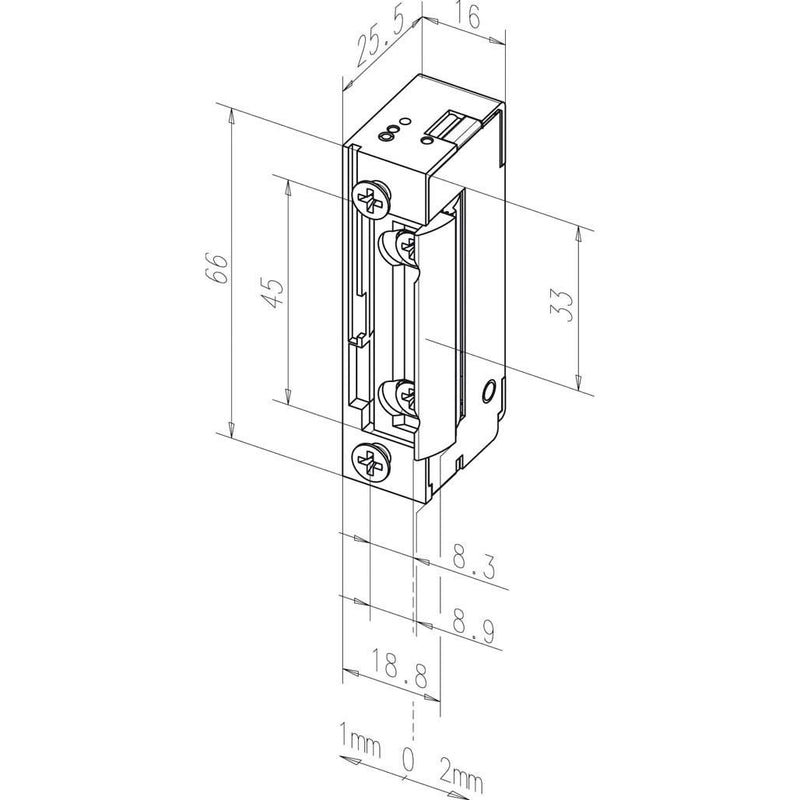 Assa Abloy effeff - Elektrischer Türöffner 118E---32435A74 DIN links