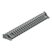 WAGO - Leiterplattensteckverbinder THT-Federleiste abgewink. 232-252/039-000 Rastermaß 5mm,grau − 10 Stück