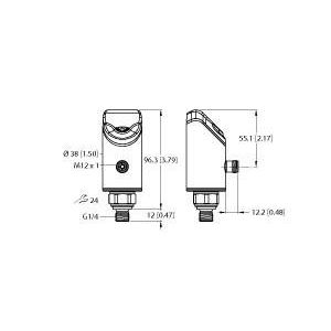 Turck - Druckschalter Drucksensor PS310-2.5 #100001522 Druck:-1 ... 2.5 bar