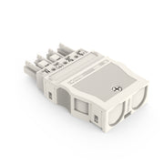 WAGO - Steckverbinder für steckbare Gebäudeinstallation Buchse 770-124 2x0,5-4mmq weiß − 25 Stück