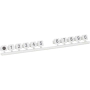 CobiNet - Fernmeldeleisten-Stecker Steckziffernsatz 102549 1-0, grau − 120 Stück