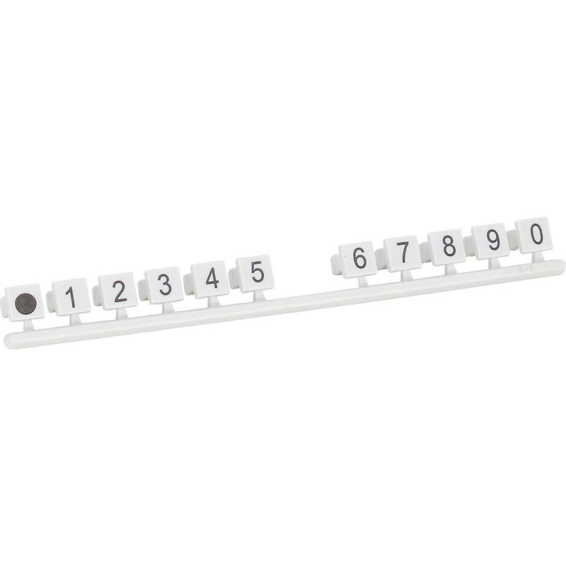 CobiNet - Fernmeldeleisten-Stecker Steckziffernsatz 102549 1-0, grau − 120 Stück