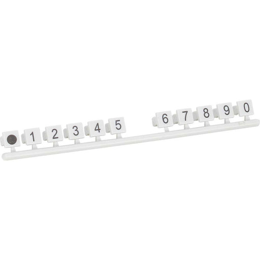 CobiNet - Fernmeldeleisten-Stecker Steckziffernsatz 102549 1-0, grau − 120 Stück