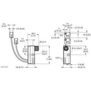 Turck - Induktiver Näherungsschalter Sensor NI2-Q9.5- #1650065 induktiv