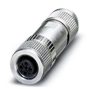 Phoenix Contact - Rundsteckverbinder, feldkonfektionierbar (Industriesteckverbinder) Bussystem-Steckverbinder SACC-M12FSD-4Q SH Buchse gerade 4p