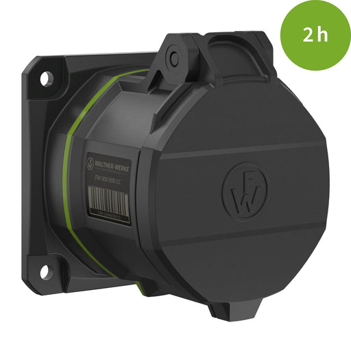 Walther Werke - CEE-Anbausteckdose (IEC 60309) CEE NEO Anbaudose FW431502SK gerade 32A 5P 2h