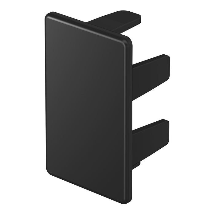 OBO Bettermann Vertr - Endstück für Leitungsführungskanal Endstück WDK HE25040SW 25x40 PVC sw  − 10 Stück
