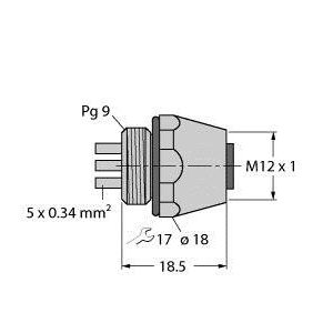 Turck - Zubehör/Ersatzteile für Steuerungen Einbauflansch FKW5L