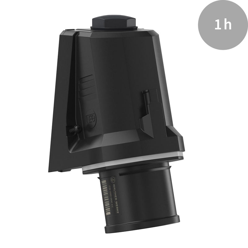 Walther Werke - CEE-Gerätestecker (IEC 60309) CEE NEO Wandgerätestecker FW730301CC schräg 32A 3P 1h