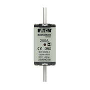 Eaton - Messersicherung Sicherungseinsatz Nieders. NH FUSE 25#250NHG1BI 250A AC 500V 120kA − 3 Stück