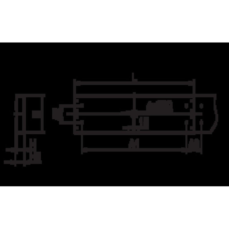 Ridi-Leuchten - Decken-/Wandleuchte Anbauleuchte m.RIDI-Tube IHLS-L 454/ #0660095