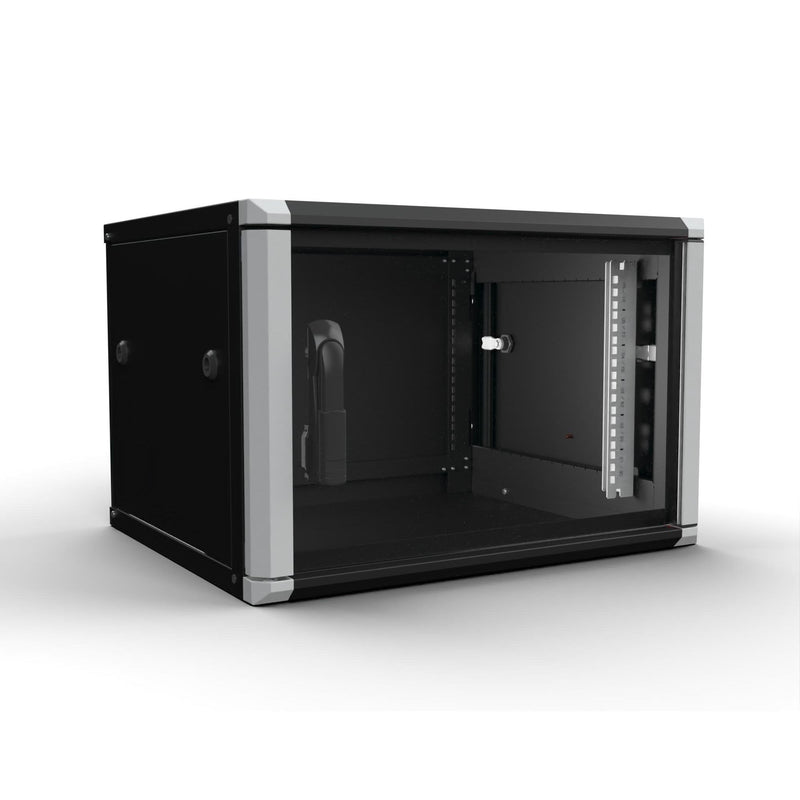 Enoc - Netzwerkgehäuse Wandschrank 6HE 2tlg. sw W2 6-65-S 19"600x500x334mm